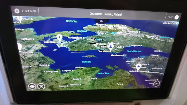 北海とバルト海を示すスウェーデンの地図画像.